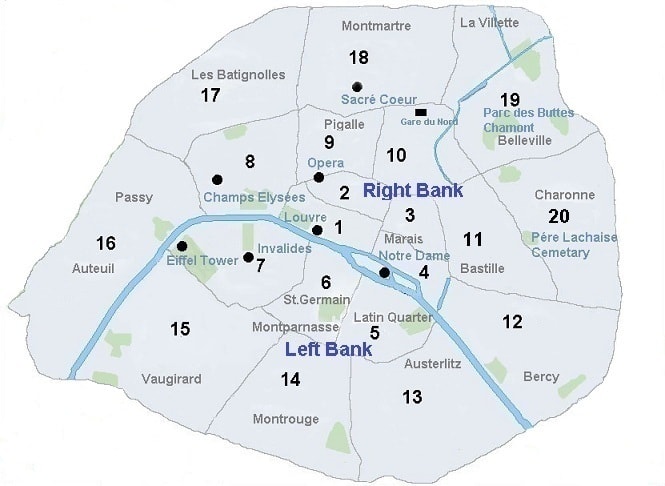 Sarah Loven - Jetsetlust.com // Paris Arrondissements Map // Paris Travel Guide: Where to Stay